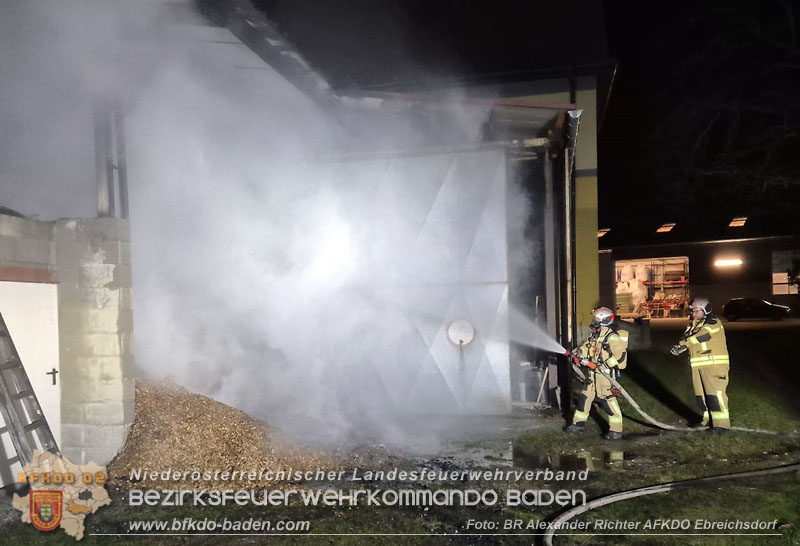 20241215_Vollbrand eines Hackschnitzelbunkers in Weigelsdorf Foto: Alexander Richter AFKDO Ebreichsdorf