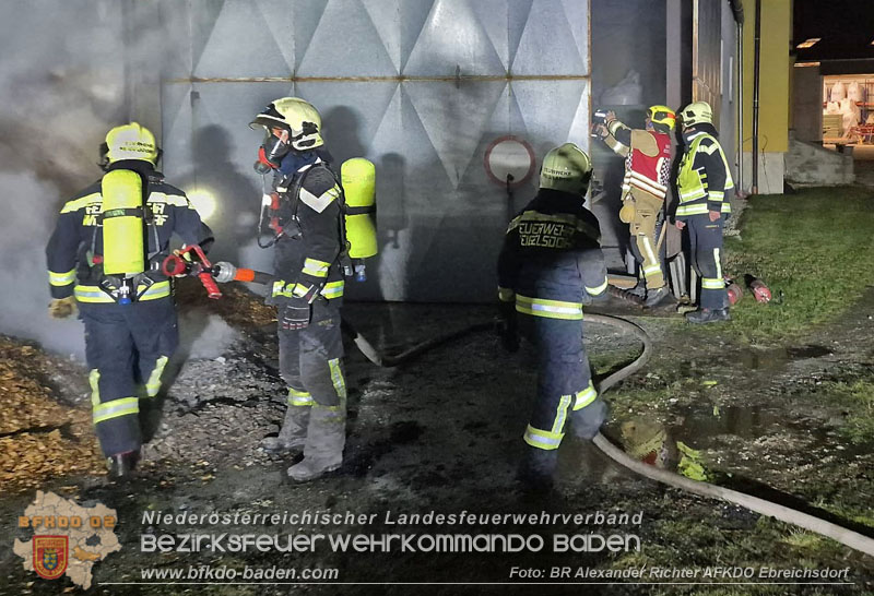 20241215_Vollbrand eines Hackschnitzelbunkers in Weigelsdorf Foto: Alexander Richter AFKDO Ebreichsdorf