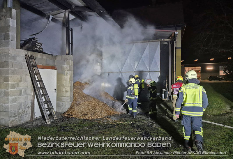 20241215_Vollbrand eines Hackschnitzelbunkers in Weigelsdorf Foto: Alexander Richter AFKDO Ebreichsdorf