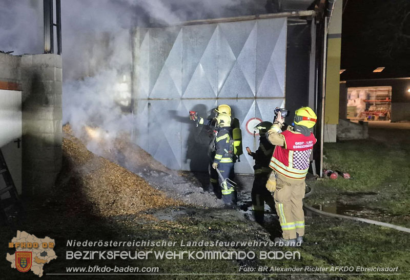 20241215_Vollbrand eines Hackschnitzelbunkers in Weigelsdorf Foto: Alexander Richter AFKDO Ebreichsdorf