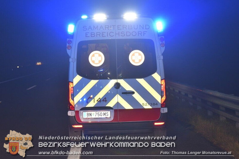 20241219_Schwerer Auffahrunfall im Nebel auf der A3 bei Ebreichsdorf Foto: Thomas Lenger Monatsrevue.at