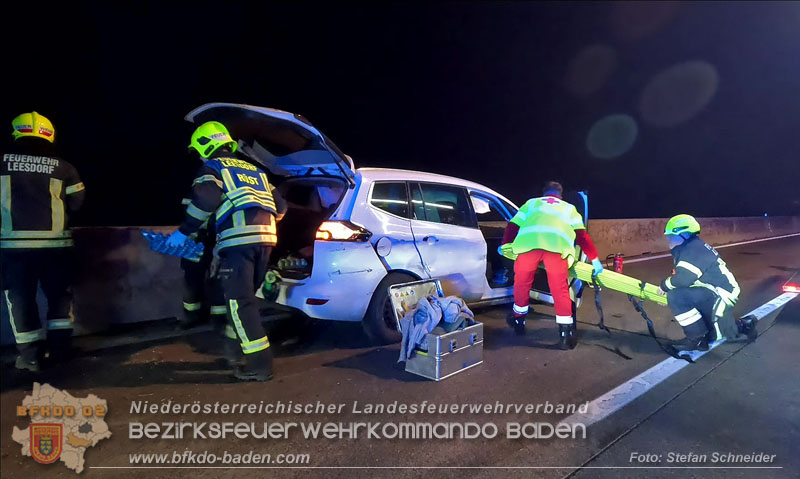 20241219_Personenrettung nach Verkehrsunfall auf der A2 bei Baden Foto: Stefan Schneider BFKDO BADEN 20241219_Personenrettung nach Verkehrsunfall auf der A2 bei Baden Foto: Stefan Schneider BFKDO BADEN