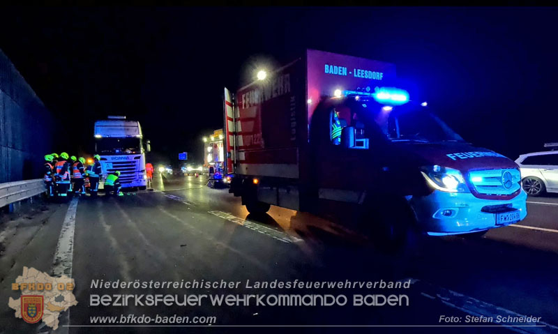 20241219_Personenrettung nach Verkehrsunfall auf der A2 bei Baden Foto: Stefan Schneider BFKDO BADEN 20241219_Personenrettung nach Verkehrsunfall auf der A2 bei Baden Foto: Stefan Schneider BFKDO BADEN