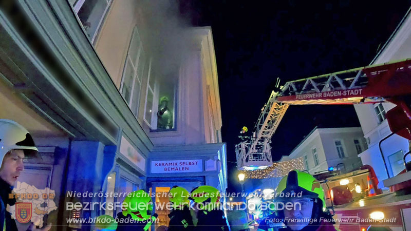 20241224 Wohnungsbrand in Baden am Hl. Abend  Foto: Stefan Schneider FF Baden-Stadt