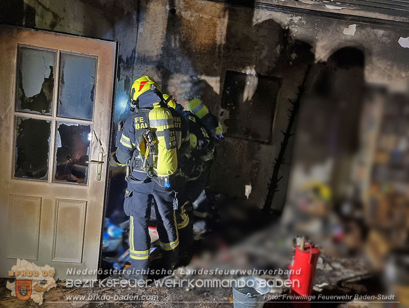 20241224 Wohnungsbrand in Baden am Hl. Abend Foto: Stefan Schneider FF Baden-Stadt