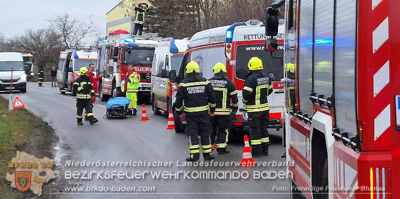 20250116_Verkehrsunfall bei Blumau-Neurißhof Foto: Freiwillige Feuerwehr Blumau 20250116_Verkehrsunfall bei Blumau-Neurißhof Foto: Freiwillige Feuerwehr Blumau