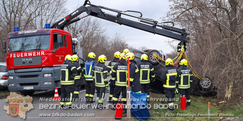 20250116_Verkehrsunfall bei Blumau-Neurißhof Foto: Freiwillige Feuerwehr Blumau 20250116_Verkehrsunfall bei Blumau-Neurißhof Foto: Freiwillige Feuerwehr Blumau