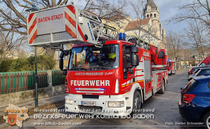 20250124_Kellerbrand im Badener Ortsteil Weikersdorf  Foto: Stefan Schneider FF Baden-Stadt