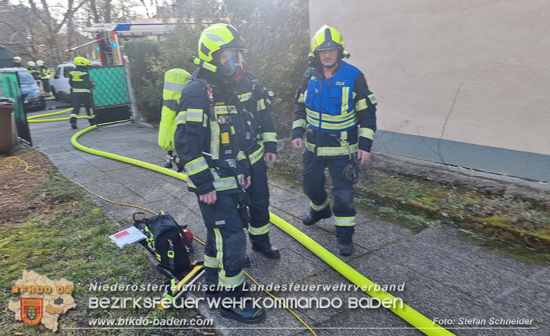 20250124_Kellerbrand im Badener Ortsteil Weikersdorf  Foto: Stefan Schneider FF Baden-Stadt