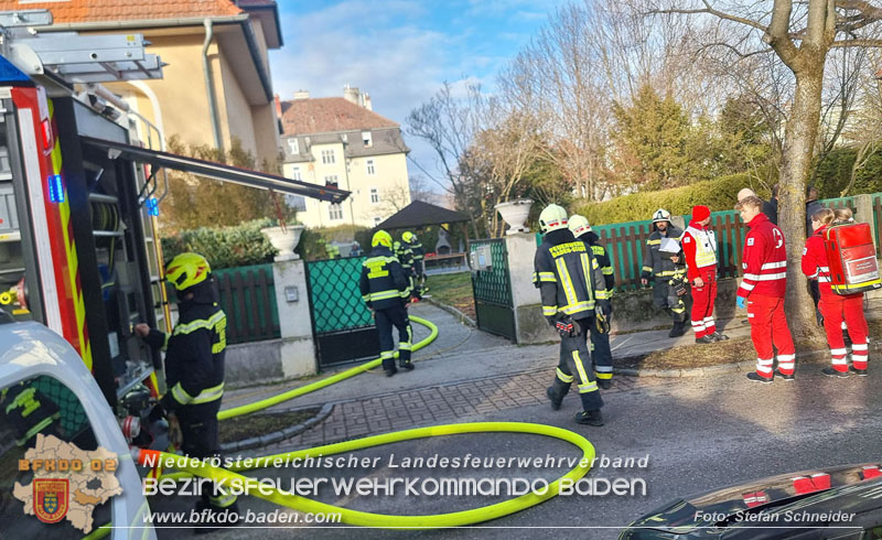 20250124_Kellerbrand im Badener Ortsteil Weikersdorf  Foto: Stefan Schneider FF Baden-Stadt