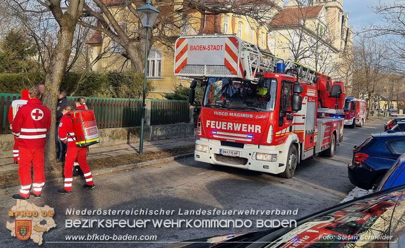 20250124_Kellerbrand im Badener Ortsteil Weikersdorf  Foto: Stefan Schneider FF Baden-Stadt