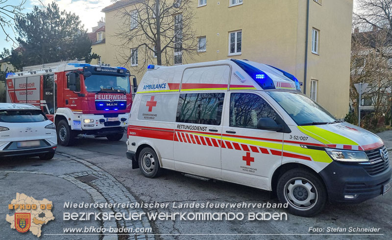 20250124_Kellerbrand im Badener Ortsteil Weikersdorf  Foto: Stefan Schneider FF Baden-Stadt