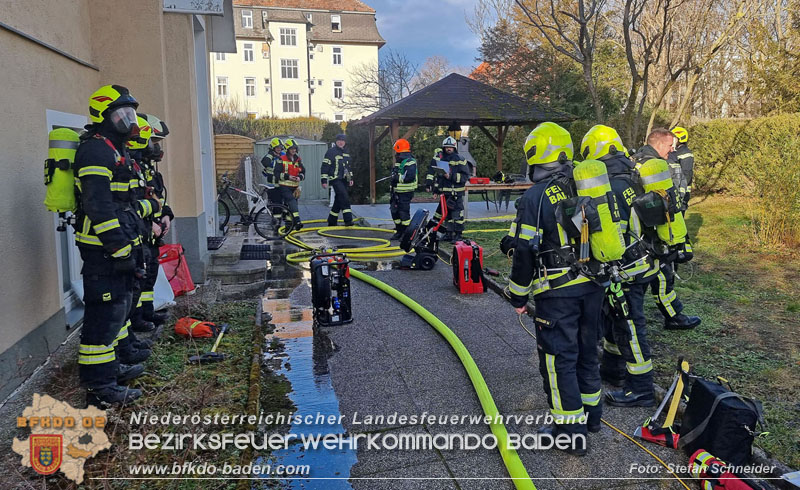 20250124_Kellerbrand im Badener Ortsteil Weikersdorf  Foto: Stefan Schneider FF Baden-Stadt