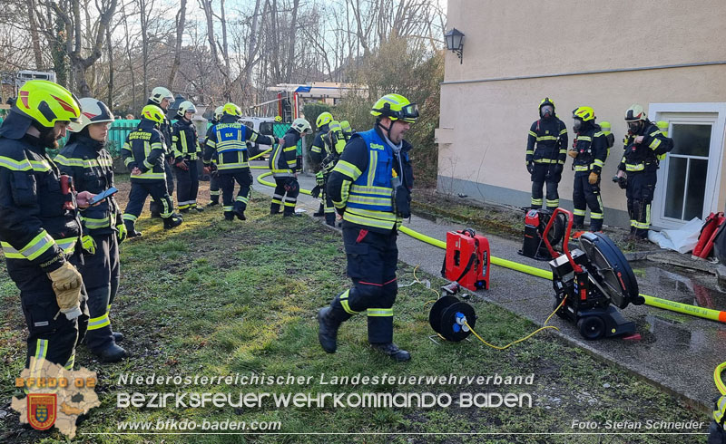 20250124_Kellerbrand im Badener Ortsteil Weikersdorf  Foto: Stefan Schneider FF Baden-Stadt