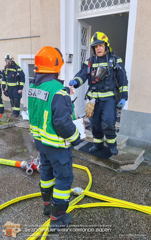 20250124_Kellerbrand im Badener Ortsteil Weikersdorf  Foto: Stefan Schneider FF Baden-Stadt