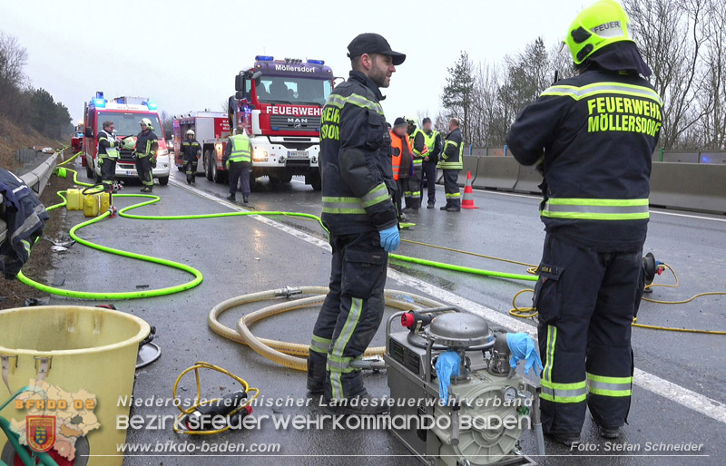 20250125_LKW-Unfall mit Gefahrgut auf der A21 bei Heiligenkreuz Foto: Stefan Schneider BFKDO BADEN 20250125_LKW-Unfall mit Gefahrgut auf der A21 bei Heiligenkreuz Foto: Stefan Schneider BFKDO BADEN