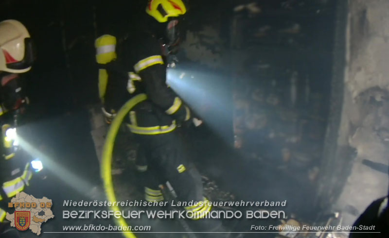 20250206_Wohnungsbrand in Badener Mehrparteienhaus - Feuerwehr rettet Personen und Tiere Foto: Viktor van de Castell FF Baden-Stadt 20250206_Wohnungsbrand in Badener Mehrparteienhaus - Feuerwehr rettet Personen und Tiere Foto: Viktor van de Castell FF Baden-Stadt