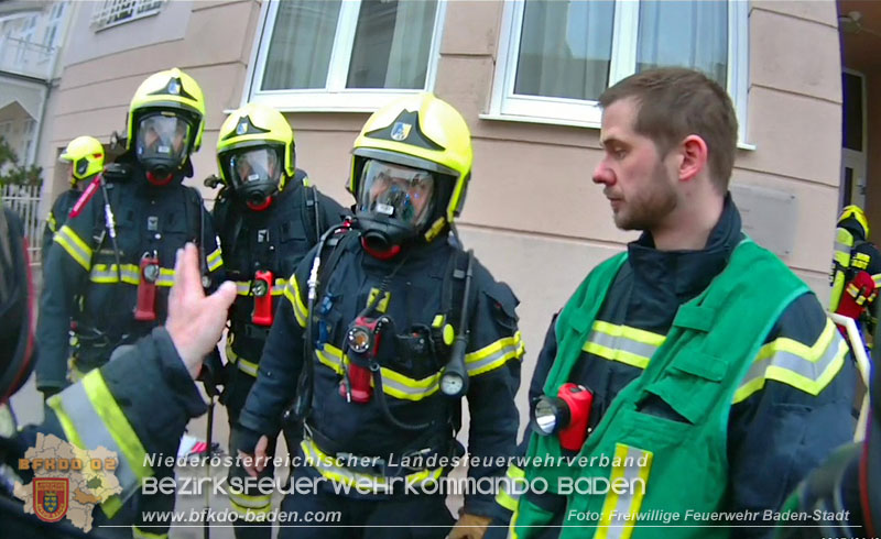 20250206_Wohnungsbrand in Badener Mehrparteienhaus - Feuerwehr rettet Personen und Tiere Foto: Viktor van de Castell FF Baden-Stadt 20250206_Wohnungsbrand in Badener Mehrparteienhaus - Feuerwehr rettet Personen und Tiere Foto: Viktor van de Castell FF Baden-Stadt