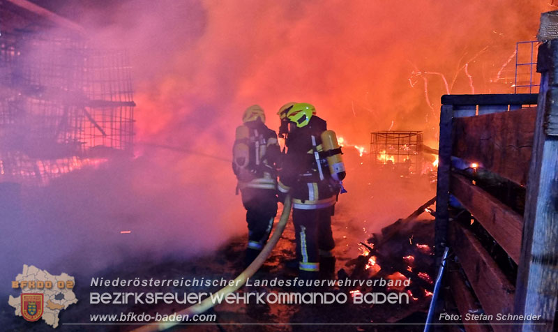 20250207_Brand auf einem Lagerplatz in Tribuswinkel Foto: Stefan Schneider BFKDO BADEN 20250207_Brand auf einem Lagerplatz in Tribuswinkel Foto: Stefan Schneider BFKDO BADEN
