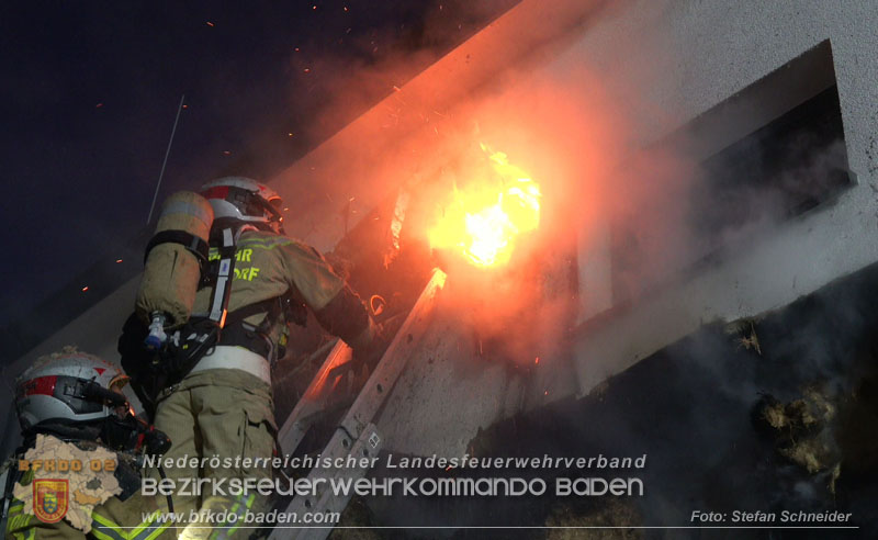 20250210_Fassadenbrand in Unterwaltersdorf sorgte für Großeinsatz   Foto: Stefan Schneider BFKDO BADEN