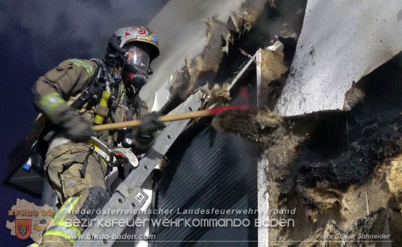 20250210_Fassadenbrand in Unterwaltersdorf sorgte für Großeinsatz Foto: Stefan Schneider BFKDO BADEN