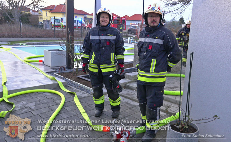 20250210_Fassadenbrand in Unterwaltersdorf sorgte für Großeinsatz Foto: Stefan Schneider BFKDO BADEN