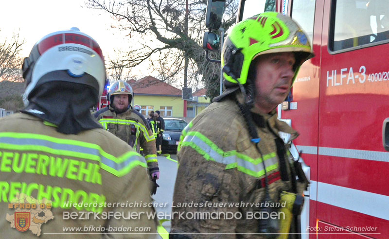 20250210_Fassadenbrand in Unterwaltersdorf sorgte für Großeinsatz Foto: Stefan Schneider BFKDO BADEN