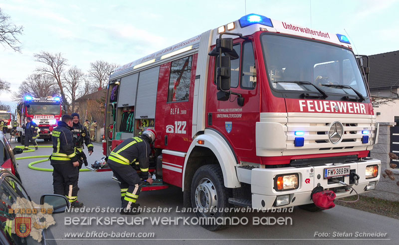 20250210_Fassadenbrand in Unterwaltersdorf sorgte für Großeinsatz Foto: Stefan Schneider BFKDO BADEN