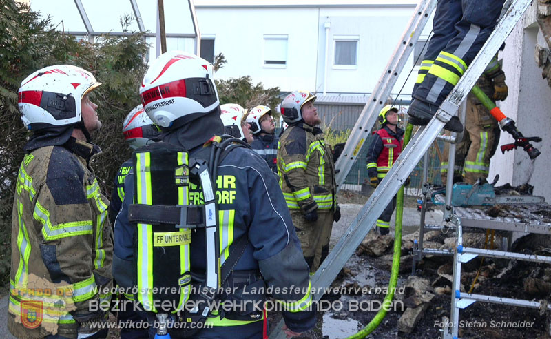20250210_Fassadenbrand in Unterwaltersdorf sorgte für Großeinsatz Foto: Stefan Schneider BFKDO BADEN