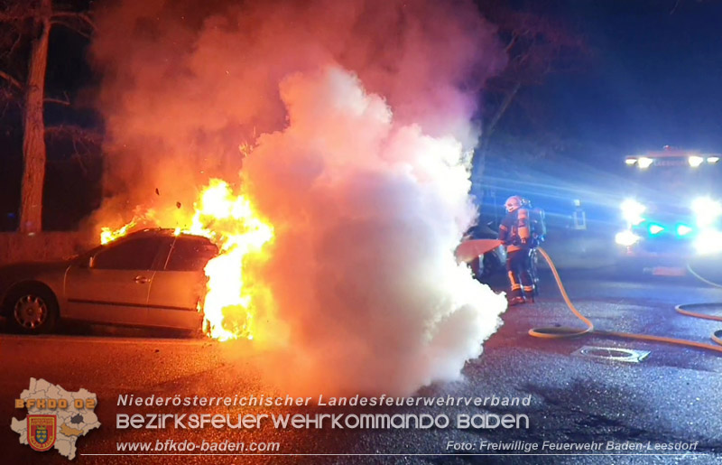 20250214_Zwei geparkte PKW in Baden in Brand geraten Foto: Stefan Wagner FF Baden-Leesdorf 20250214_Zwei geparkte PKW in Baden in Brand geraten Foto: Stefan Wagner FF Baden-Leesdorf