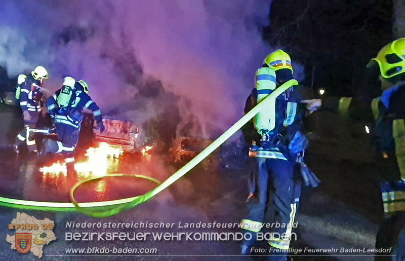 20250214_Zwei geparkte PKW in Baden in Brand geraten Foto: Stefan Wagner FF Baden-Leesdorf 20250214_Zwei geparkte PKW in Baden in Brand geraten Foto: Stefan Wagner FF Baden-Leesdorf