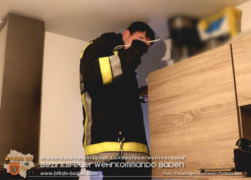20250215_Nachkontrolle nach Brand in Küche in Pottenstein Foto: FF Pottenstein 20250215_Nachkontrolle nach Brand in Küche in Pottenstein Foto: FF Pottenstein