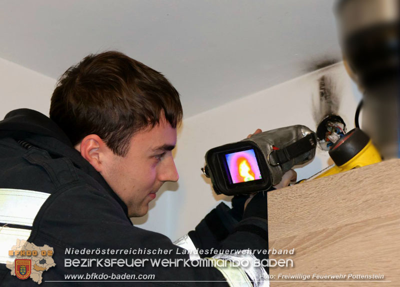20250215_Nachkontrolle nach Brand in Küche in Pottenstein Foto: FF Pottenstein 20250215_Nachkontrolle nach Brand in Küche in Pottenstein Foto: FF Pottenstein