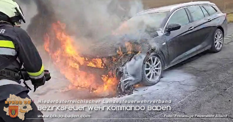20250215_Fahrzeugbrand auf der A21 Hoehe Heiligenkreuz Noe Foto: FF Alland 20250215_Fahrzeugbrand auf der A21 Hoehe Heiligenkreuz Noe Foto: FF Alland