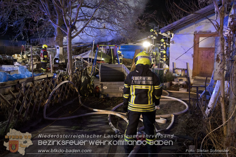 20250220 Brand eines Nebengebäudes in St.Veit a.d.Triesting   Foto: Stefan Schneider BFKDO BADEN 
