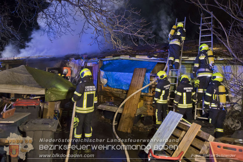 20250220 Brand eines Nebengebäudes in St.Veit a.d.Triesting   Foto: Stefan Schneider BFKDO BADEN 
