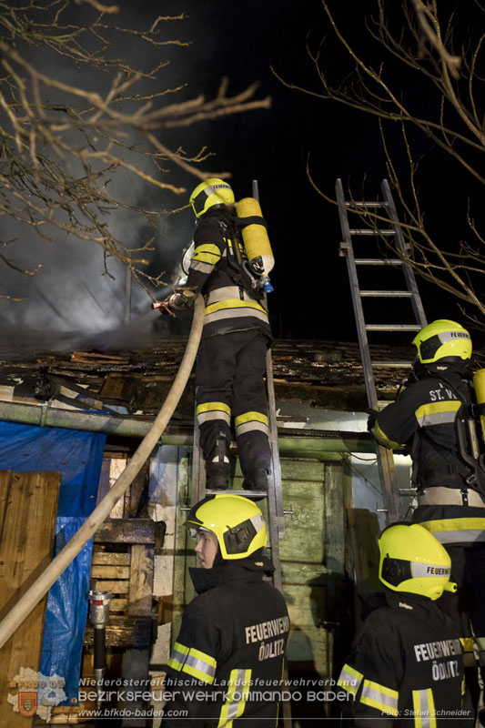 20250220 Brand eines Nebengebäudes in St.Veit a.d.Triesting   Foto: Stefan Schneider BFKDO BADEN 