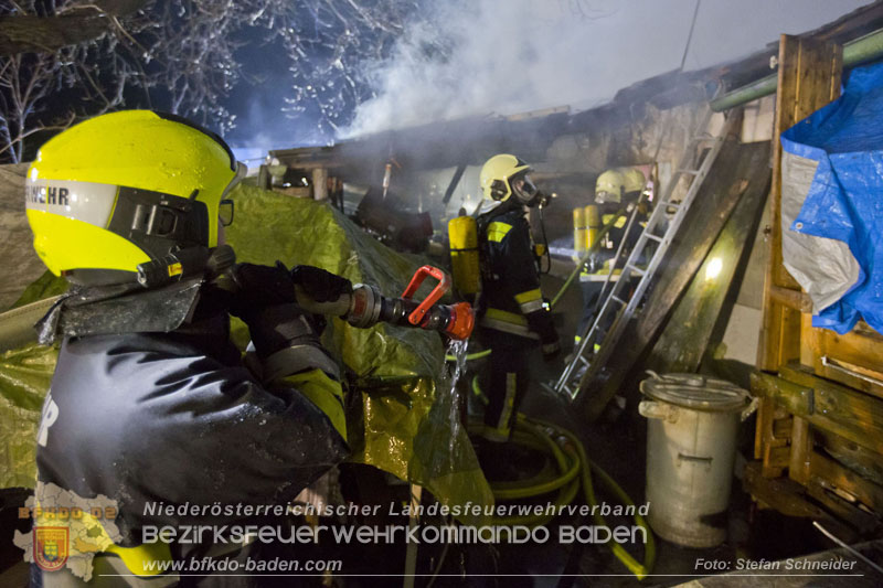 20250220 Brand eines Nebengebäudes in St.Veit a.d.Triesting   Foto: Stefan Schneider BFKDO BADEN 