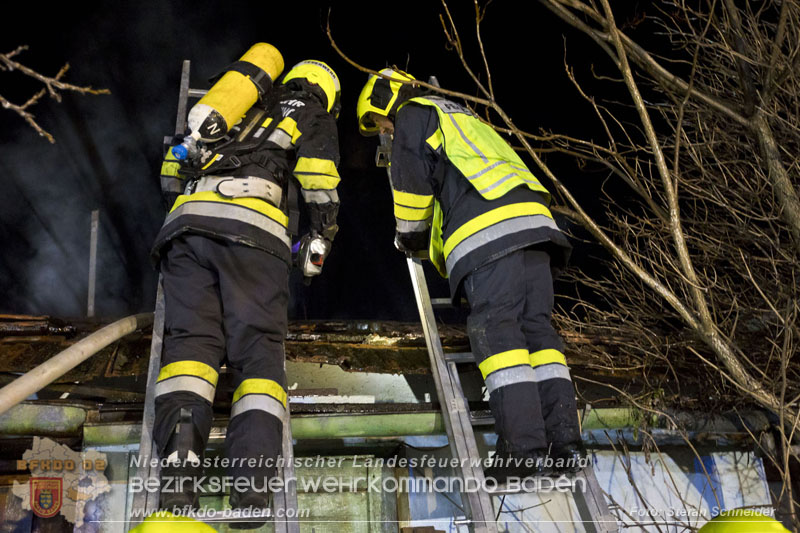 20250220 Brand eines Nebengebäudes in St.Veit a.d.Triesting   Foto: Stefan Schneider BFKDO BADEN 