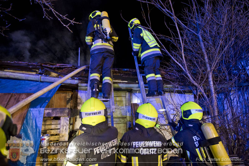 20250220 Brand eines Nebengebäudes in St.Veit a.d.Triesting   Foto: Stefan Schneider BFKDO BADEN 