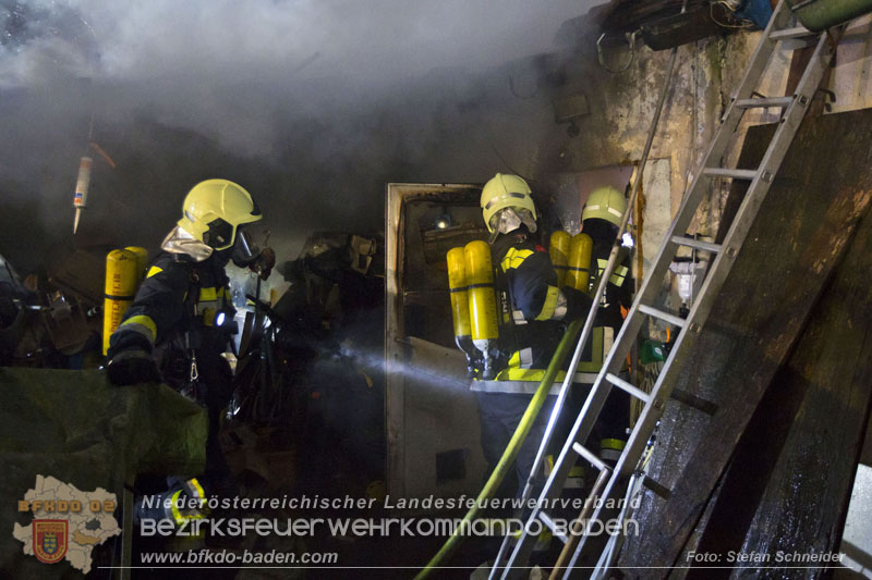 20250220 Brand eines Nebengebäudes in St.Veit a.d.Triesting   Foto: Stefan Schneider BFKDO BADEN 