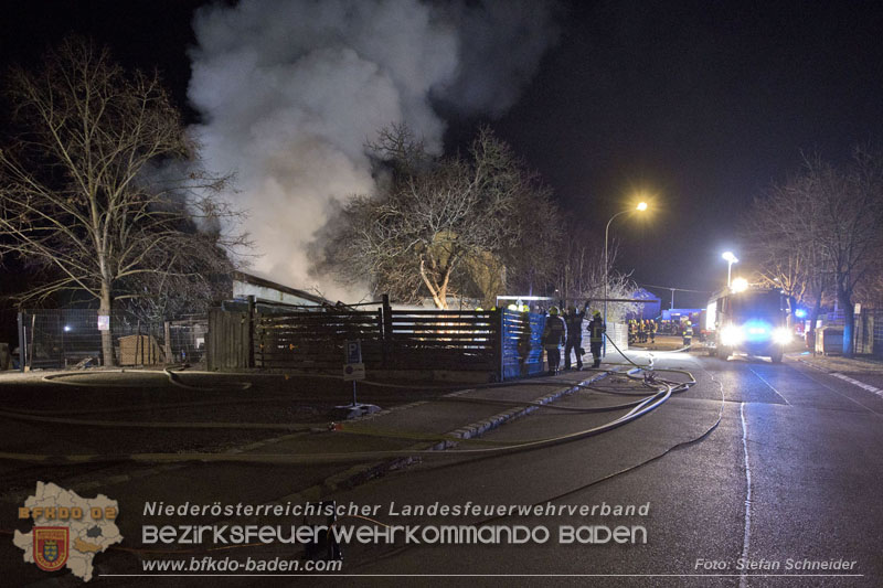 20250220 Brand eines Nebengebäudes in St.Veit a.d.Triesting   Foto: Stefan Schneider BFKDO BADEN 