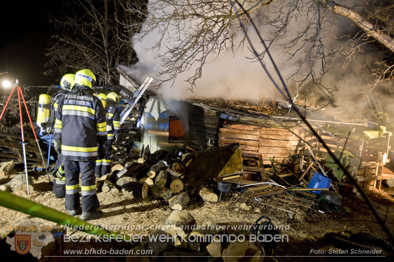 20250220 Brand eines Nebengebäudes in St.Veit a.d.Triesting   Foto: Stefan Schneider BFKDO BADEN 
