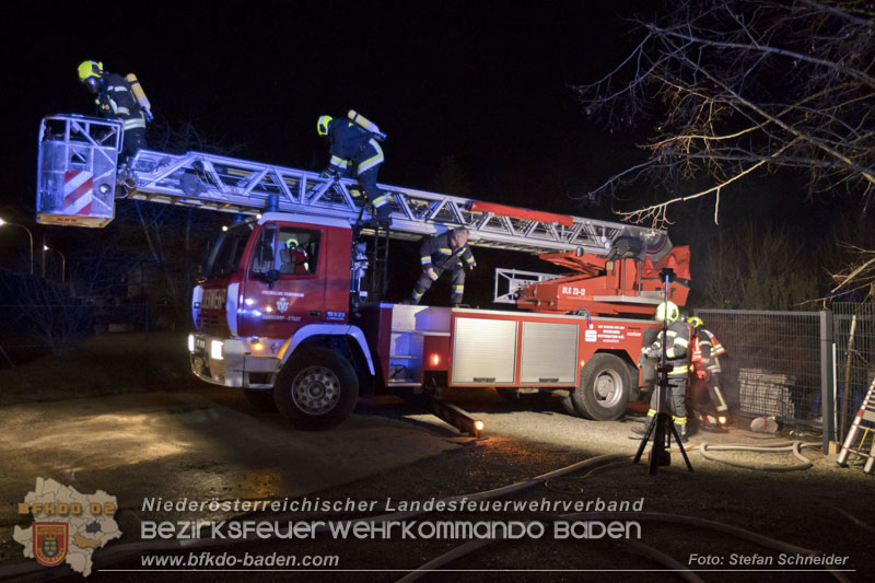 20250220 Brand eines Nebengebäudes in St.Veit a.d.Triesting   Foto: Stefan Schneider BFKDO BADEN 