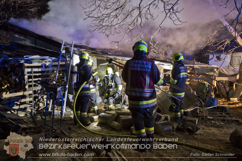20250220 Brand eines Nebengebäudes in St.Veit a.d.Triesting   Foto: Stefan Schneider BFKDO BADEN 