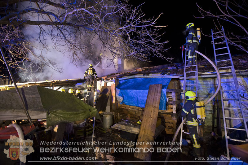 20250220 Brand eines Nebengebäudes in St.Veit a.d.Triesting   Foto: Stefan Schneider BFKDO BADEN 