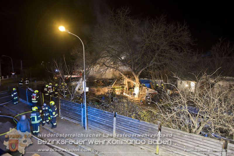20250220 Brand eines Nebengebäudes in St.Veit a.d.Triesting   Foto: Stefan Schneider BFKDO BADEN 