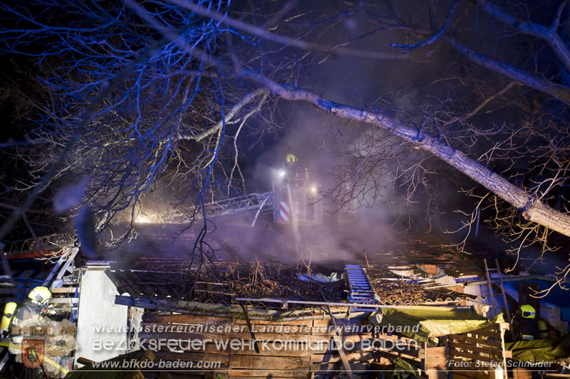 20250220 Brand eines Nebengebäudes in St.Veit a.d.Triesting   Foto: Stefan Schneider BFKDO BADEN 