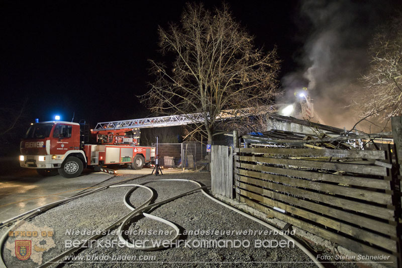 20250220 Brand eines Nebengebäudes in St.Veit a.d.Triesting   Foto: Stefan Schneider BFKDO BADEN 