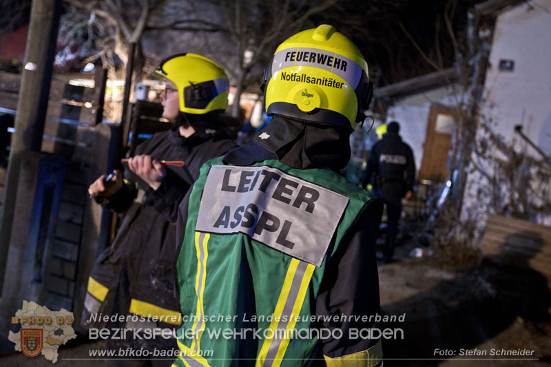 20250220 Brand eines Nebengebäudes in St.Veit a.d.Triesting   Foto: Stefan Schneider BFKDO BADEN 